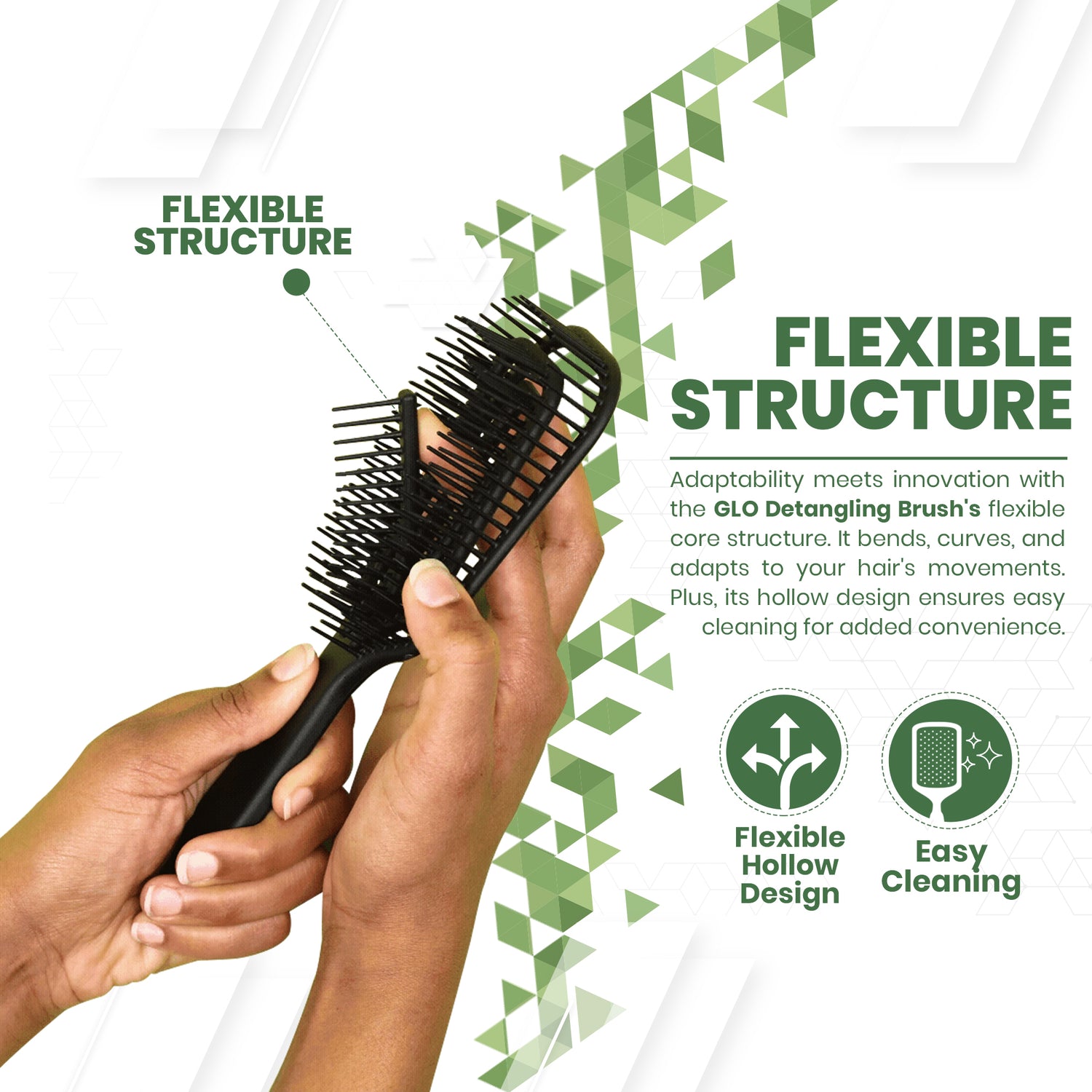 GLO Detangling Brush - All Natural GLO